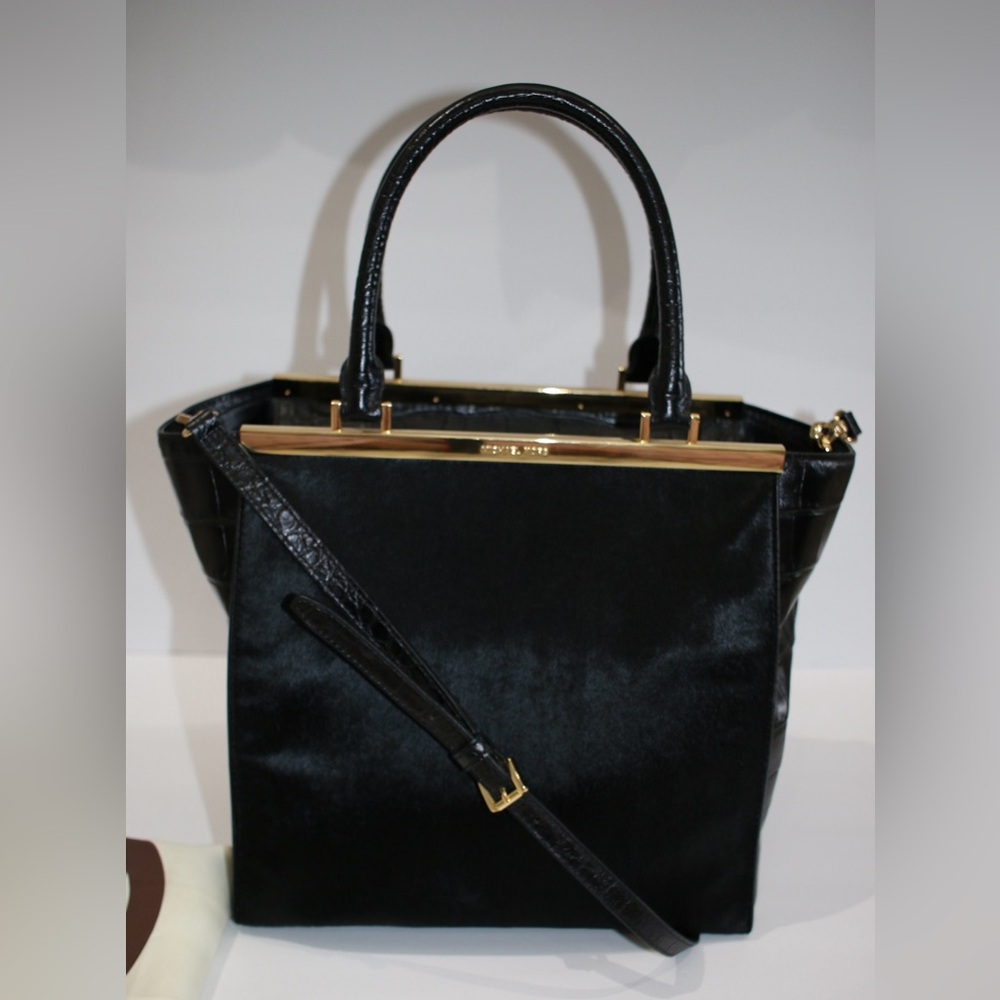 Michael Michael Kors Lana Crocodile Embossed Haircalf
